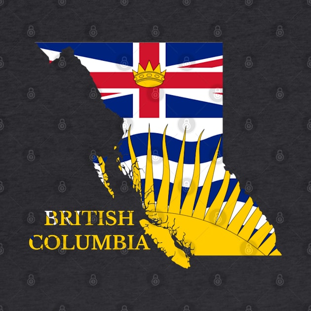 British Columbia Map Flag by maro_00